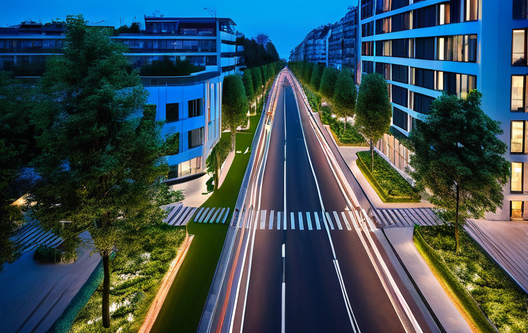 지역개발 분야의 글로벌 트렌드 - **A Vibrant Smart City in France:**
An aerial perspective of a modern, eco-friendly French city,...
