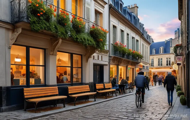 지역개발 계획 발표 자료 준비 - Prompt 1: Historic French Square Embracing Modernity**